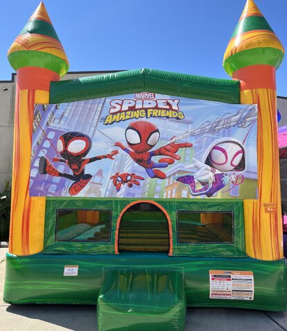 Spidey green bounce