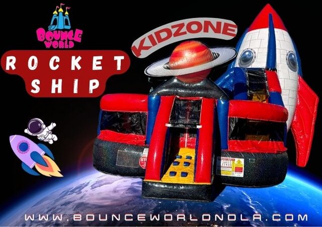   Rocket Space Ship Kidzone (Wet/Dry)