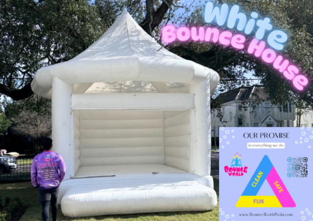   White bounce house