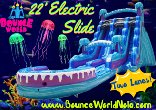         22 ft Electric Slide (dual lanes, pool)