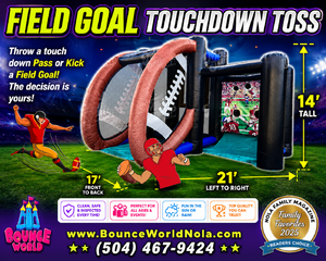 Football Field Goal and Touchdown Toss