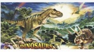Dinosaur art panel