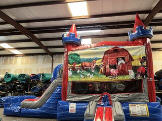   Farm - Red and Blue Castle Combo
