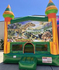 Dinosaurs bounce - green