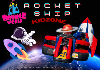   Rocket Space Ship Kidzone (Wet/Dry)