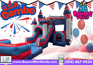  USA Combo bounce house