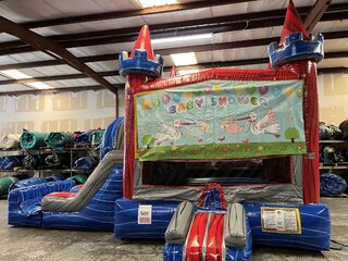   Baby Shower - Red and Blue Castle Combo