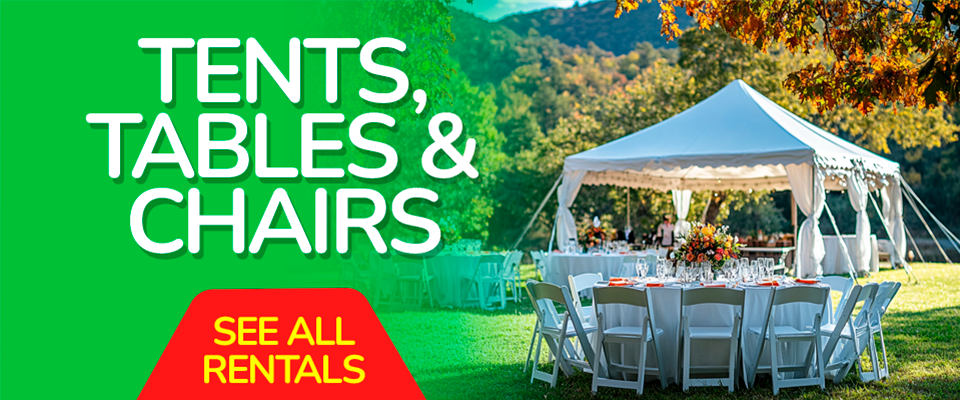 Tents, Chairs & Tables