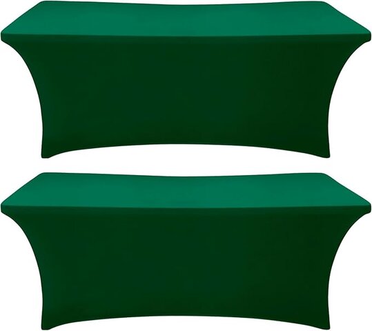 6' Table Hunter Green Spandex