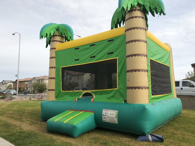  Tropical Palm Bounce House Deluxe