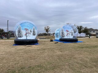 Human Snow Globe 