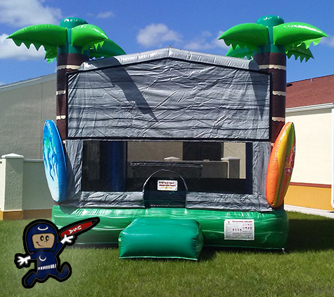 Kids On The Moon Bounce House Party Rental