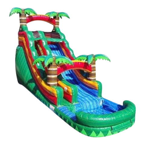 15’ Green Machine Water Slide