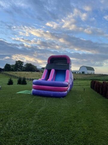 16ft Pink and Purple Waterslide