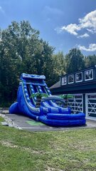 22ft Blue Crush Dual Lane Waterslide