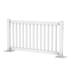 6 Foot Section White Picket Fence