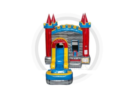 Grey Castle Combo Package Deal (Grey Castle Combo, Concession Machine, 2 Tables, 12 Chairs)