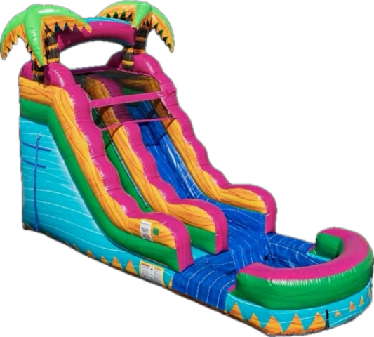 15 ft Teal Crush Water Slide