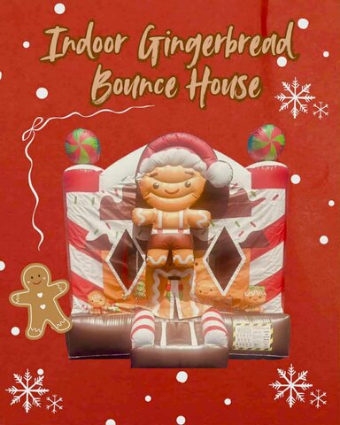 Indoor Gingerbread Bounce House