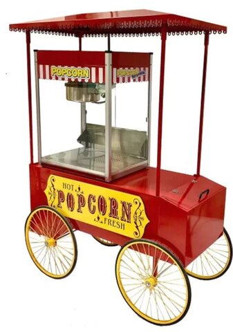 large popcorn cart