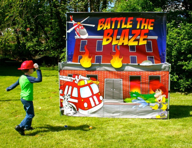 Battle the Blaze Carnival Free Standing Frame Game Rental
