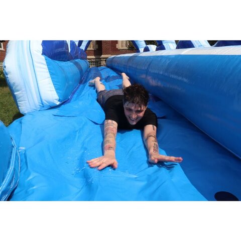 Lifestyle image of Blue Marble Slip and Slide