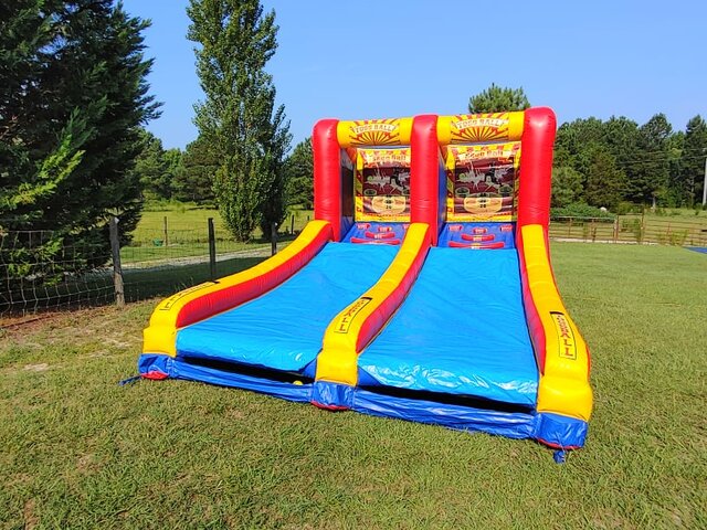 Inflatable Skeeball Dual Lane Carnival Game Rental