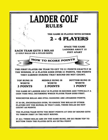 Ladder Golf Rules How to Play Ladder Golf