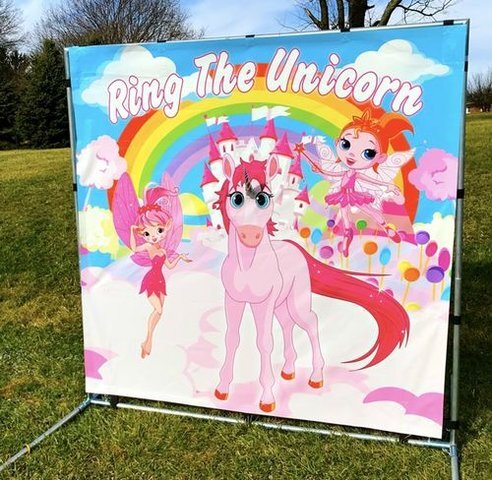 Ring the Unicorn Carnival Free Standing Frame Game Rental