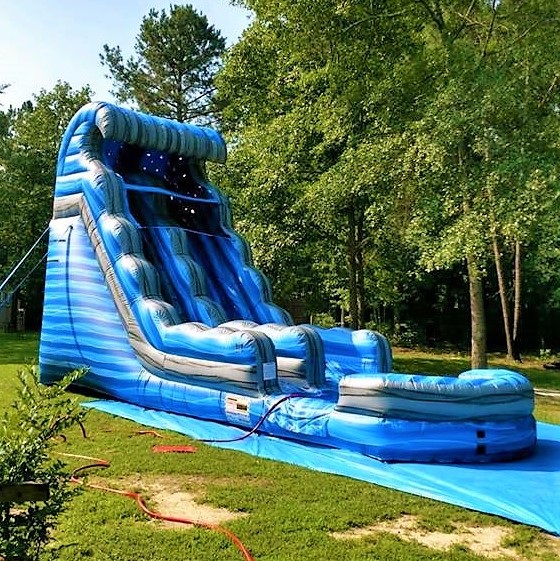 Blue Tsunami Water Slide Rental Carolina Fun Factory