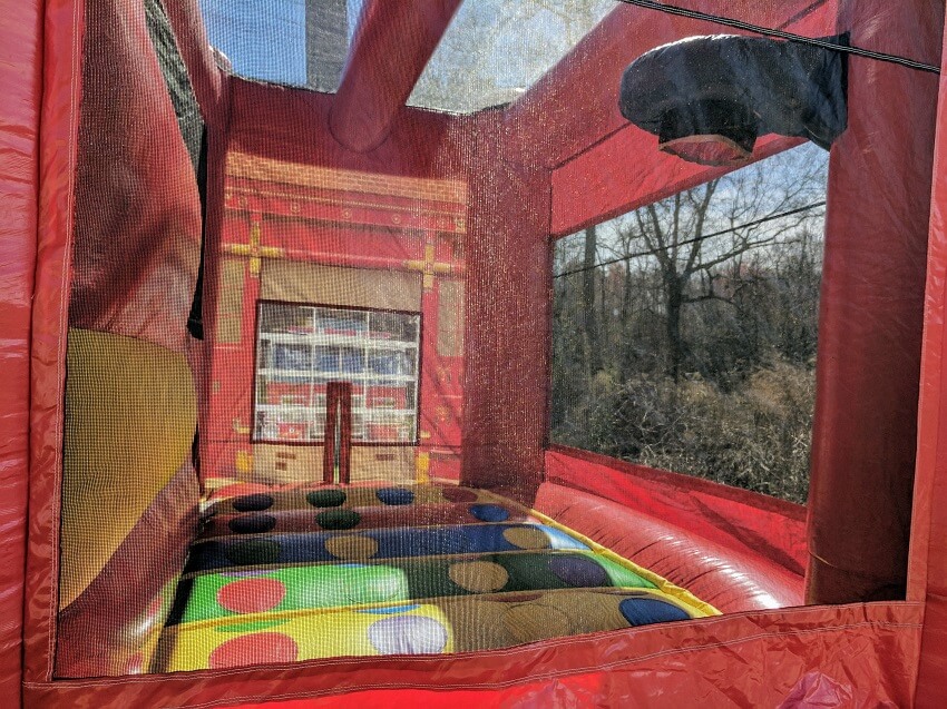So much to do inside of the Fire Station bounce house for rent from Carolina Fun Factory