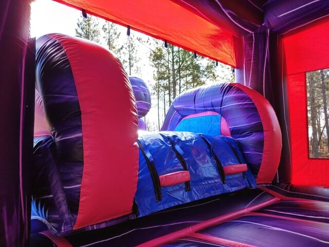 Climb inside of the Unicorn Bounce and Slide Combo