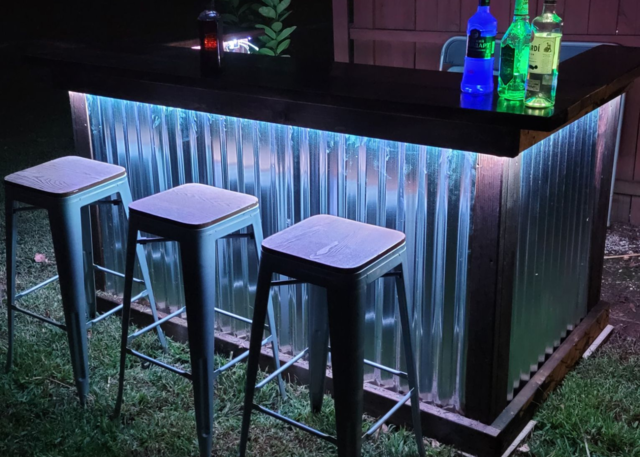 portable led bar rental