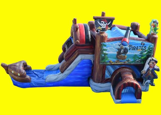 Cameron pirate bounce house with slide