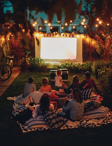 Backyard Movie Screen Rentals Nc Family Movie Night At Home