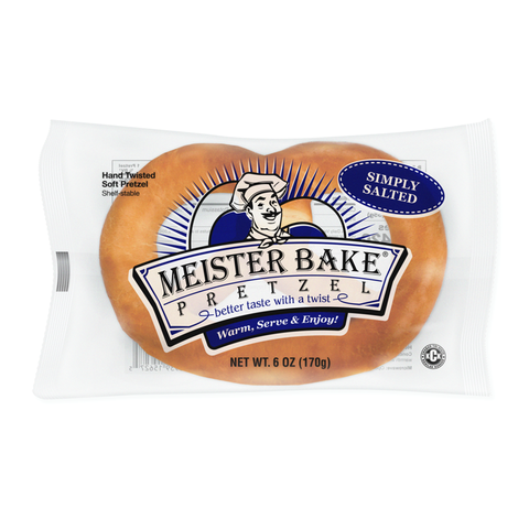 CASE Meister Bake Individually Wrapped Lightly Salted Pretzels