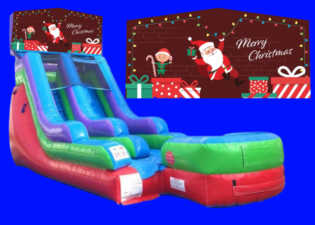 Merry Christmas Inflatable Slide Rental | Carolina Fun Factory