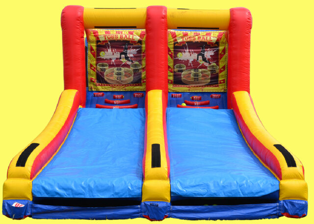 Skee Ball 2.0 with Scoring - 2 Player, 2 Lane Inflatable Arcade Game Rental, Cincinnati A-1 Amusement Party Rentals Inflatables Bouncehouse Games