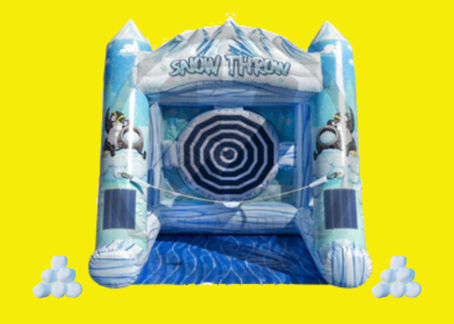 Snow Throw Inflatable Game Rental Single Lane