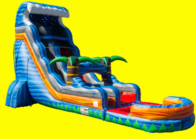 Tropical Fireblast Tsunami Water Slide 22ft