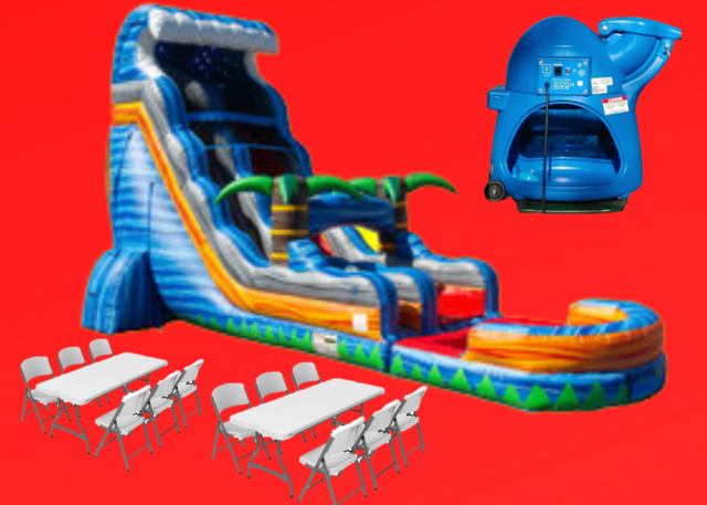 Tropical Fireblast Tsunami Water Slide Party Package