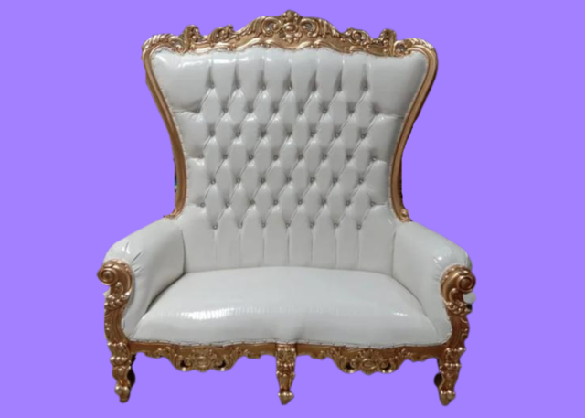 White throne chair discount rental