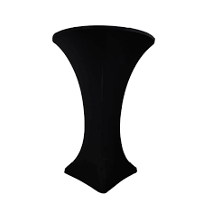 Cocktail Table Cover Black Spandex