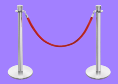 Rope and Stanchion Rental Set