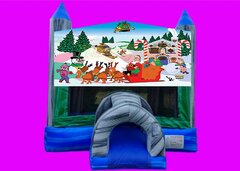 Christmas Bounce House Rental BLUE