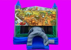 Dinosaur Bounce House Rental BLUE