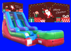 MERRY CHRISTMAS BANNER Retro slide Rental - DRY 15 ft