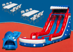 Stars and Stripes Water Slide Party Package - SAVE $25