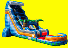 Tropical Fireblast Tsunami Water Slide - 22ft