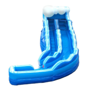 17' Blue Marble Curve Slide